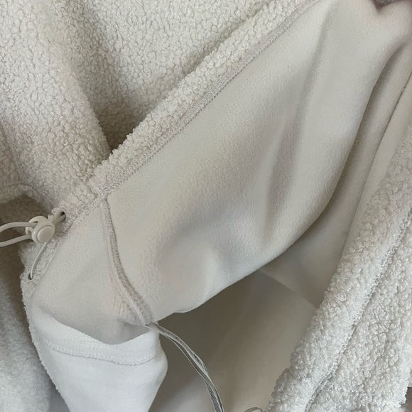 Sweaty Betty Lomond Fleece Half Zip Pullover Lily White - Picture 9 of 10